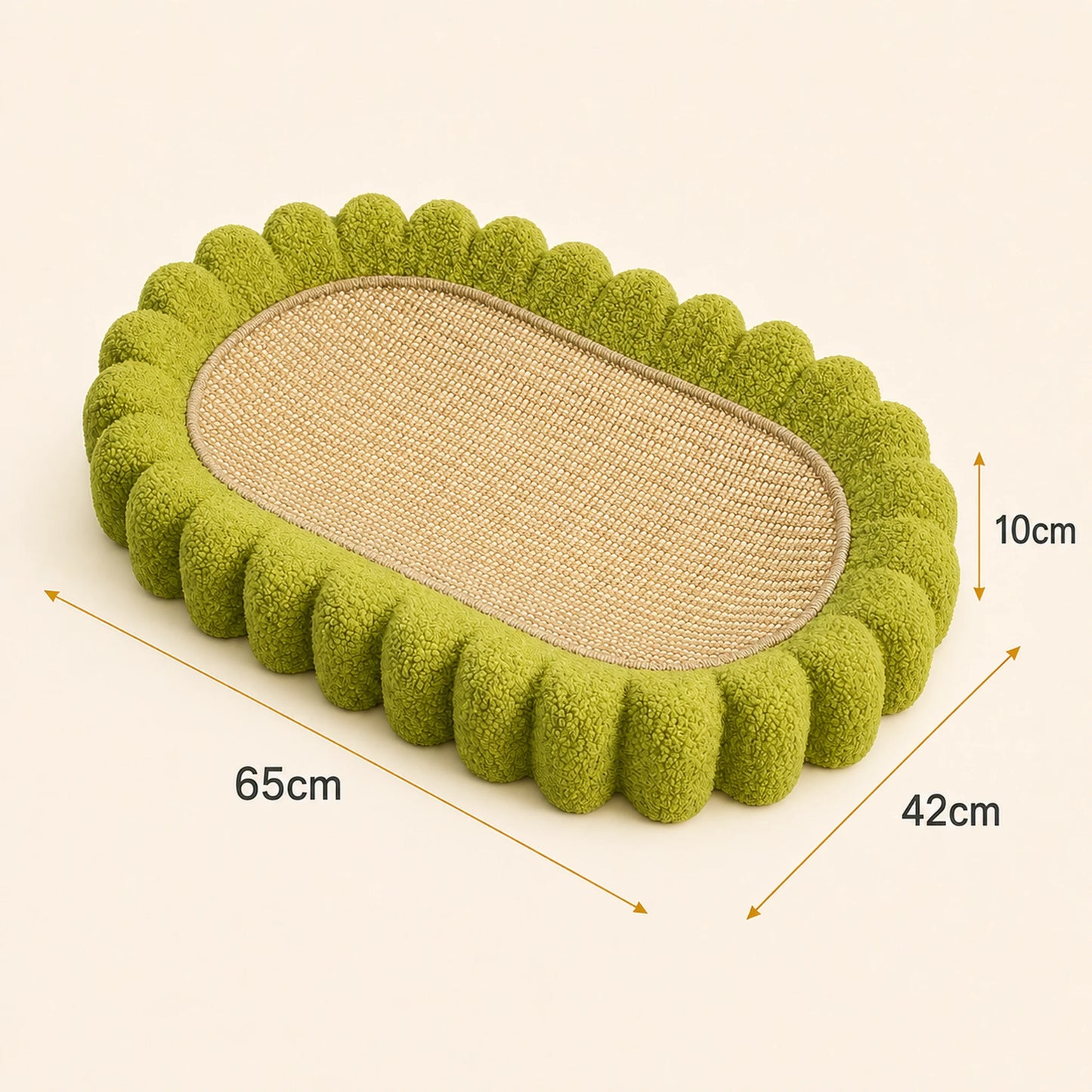BiscuitNest 2-in-1 Cat Scratcher & Lounge Bed