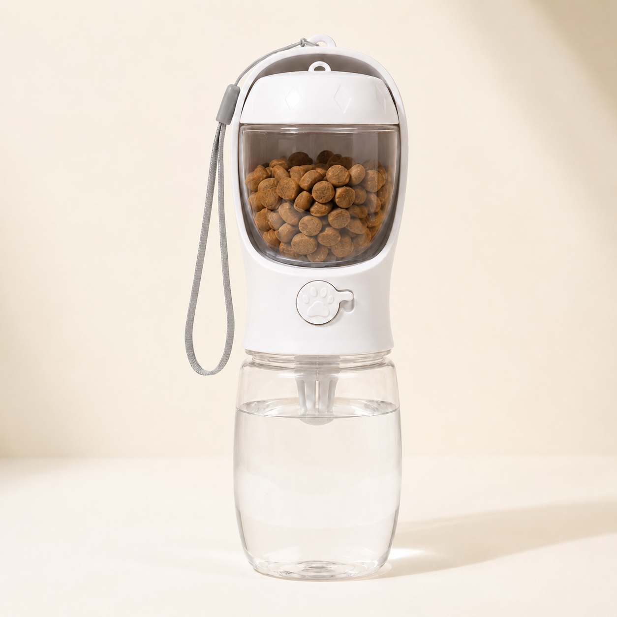 2-in-1 Dog Travel Water Bottle + Treat Holder