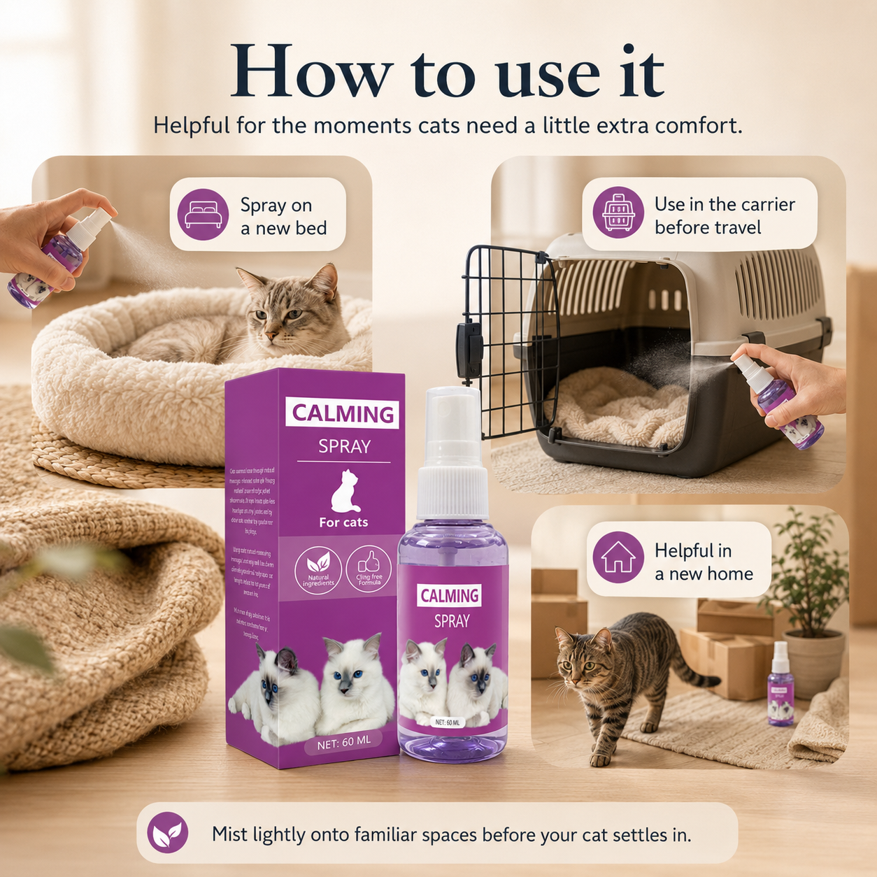 SettleMist Calming Cat Spray