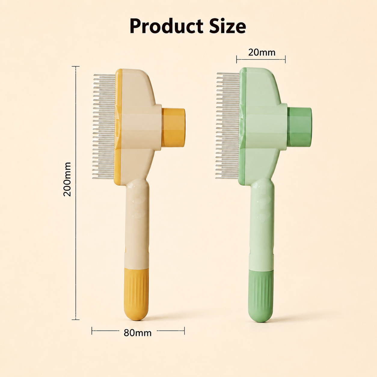 FluffAway Self-Cleaning Deshedding Brush for Cats & Dogs