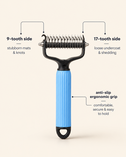 Dematting & Deshedding Undercoat Rake