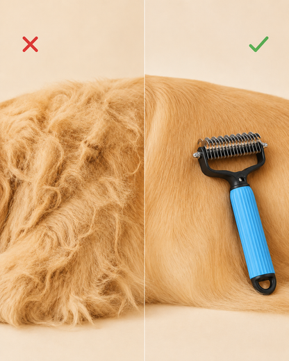 Dematting & Deshedding Undercoat Rake