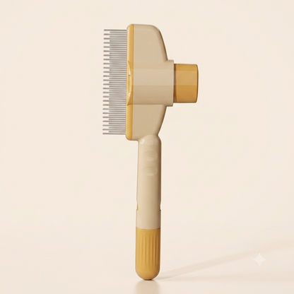 FluffAway Self-Cleaning Deshedding Brush for Cats & Dogs
