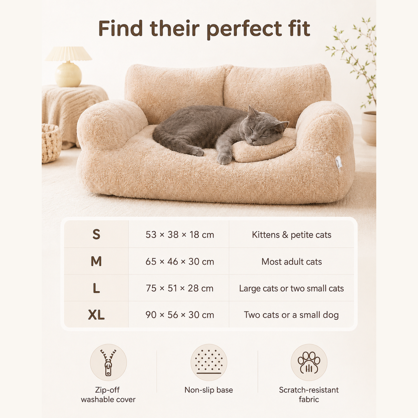 CubCouch Plush Pet Sofa