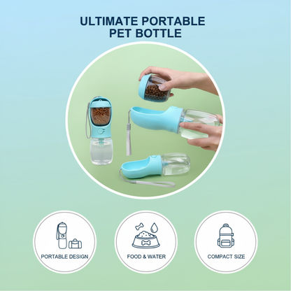 2-in-1 Pet Travel Bottle
