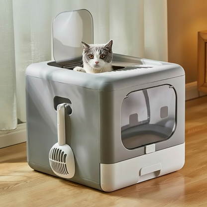 Enclosed Cat Litter Box – Clean, Private & Low-Mess