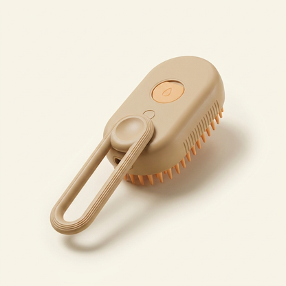 Milk Coffee 3-in-1 Electric Steamy Spray Pet Brush variant image