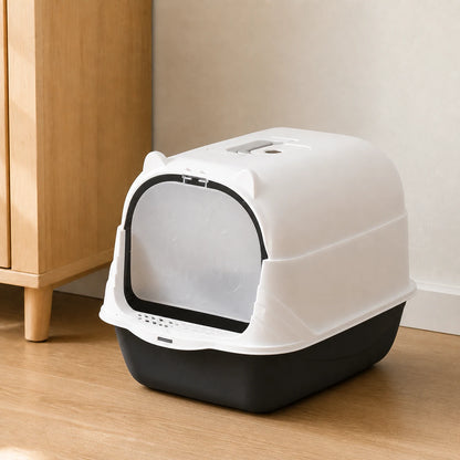 Enclosed Cat Litter Box with Removable Hood