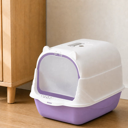 Enclosed Cat Litter Box with Removable Hood